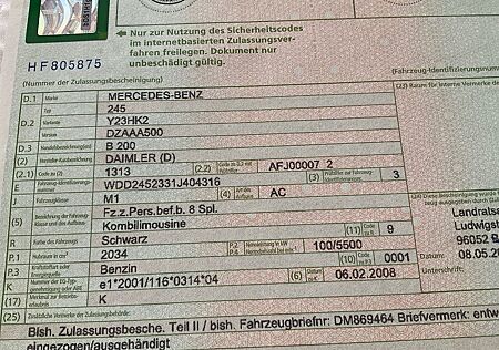 Mercedes-Benz B 200 -