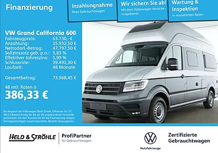 VW Volkswagen Grand California 600 ACC HOCHBETT LED NAVI SOLAR