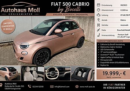 Fiat 500 e "la Prima" by Bocelli