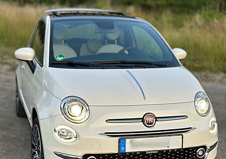 Fiat 500 Hybrid, Glasdach, Allwetter, 51 kw70 PS