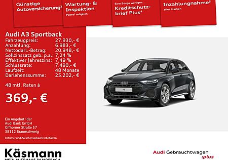 Audi A3 Sportback S line 40TFSIe LED KAM SHZ