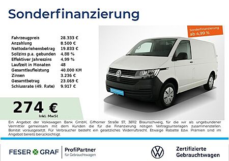 VW T6 Volkswagen .1 Kasten 2.0TDI PDC Klimaanlage Heckflügeltür