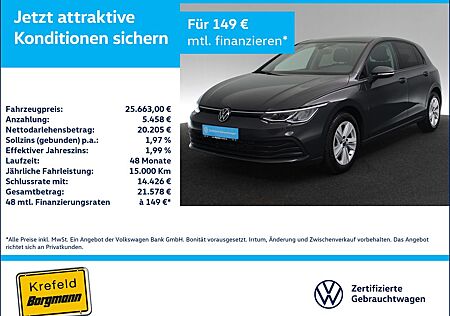 VW Golf Volkswagen VIII 1.0 TSI Life PANO LED STANDHZ ACC NAVI