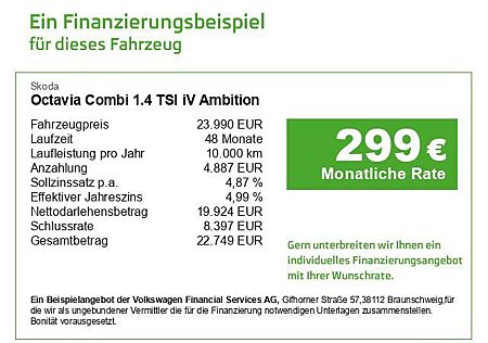 Skoda Octavia Combi 1.4 TSI iV Ambition Bluetooth Navi