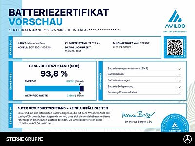 Mercedes-Benz EQV 300 Lang TISCH DISTRONIC EASY PACK LED PARK