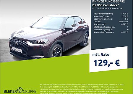DS Automobiles DS3 Crossback PureTech 155 So Chic