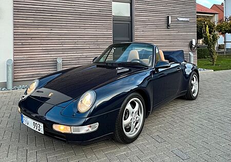 Porsche 993 Carrera Cabrio Ozeanblau, 50tkm,Gutachten 2+