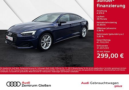 Audi A5 Sportback 40 TDI advanced black MATRIX PANO