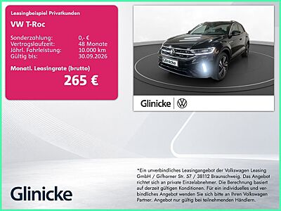 Volkswagen T-Roc 1.5 TSI R-Line AHK LED LM 18" Navi RFK ACC