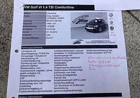 VW Golf Volkswagen 1.4 TSI 90 kW Comfortline Comfortline