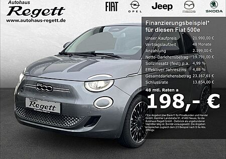Fiat 500E e La Prima Panorama Navi Leder LED Apple Ca