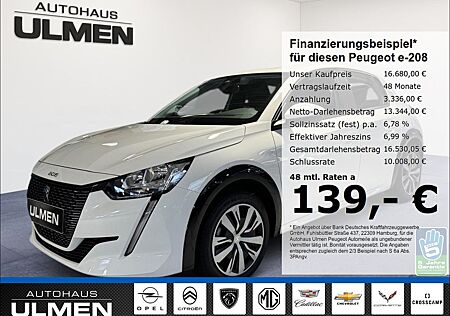 Peugeot e-208 e- Active Elektromotor 136 Klimaautomatik