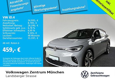 VW ID.4 Volkswagen GTX 4Motion ACC CCS IQ.Light Navi RearView