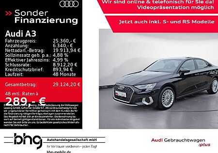 Audi A3 30 TFSI Limousine S tronic advanced