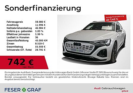 Audi Q8 e-tron Sportback 55 e-tron S line Matrix Pano