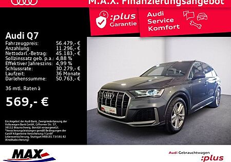Audi Q7 55 TFSI QUATT S LINE AHK+LUFT+PANO+KAMERA+B&O