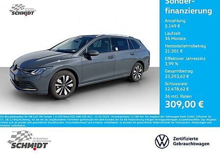 VW Golf Volkswagen VIII Variant 1.0 eTSI Move DSG AHK LED ACC