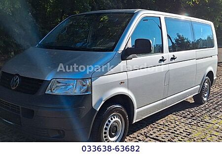 VW T5 Transporter Volkswagen T5 Bus, Kombi lang, 9 Sitzer, Klima, Scheckheft