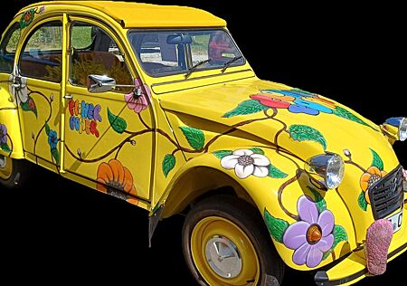 Citroën 2 CV Ente FlowerPower Unikat