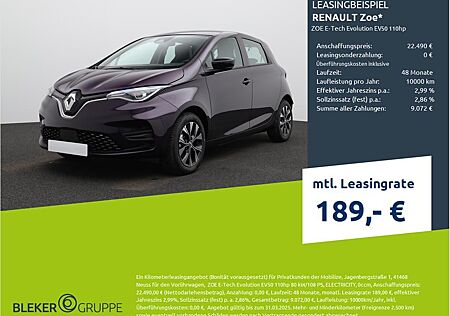 Renault ZOE E-Tech Evolution EV50 110hp