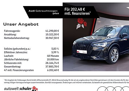 Audi Q3 35 1.5 TFSI S-tronic S-line AHK RFK Navi LED