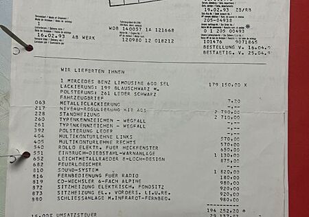 Mercedes-Benz S 600 L ,1.Hand,W140,H-Kennzeichen