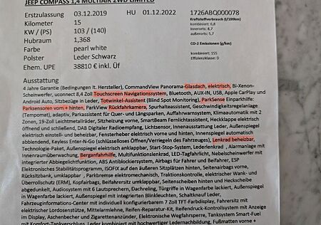 Jeep Compass 1.4 MultiAir 103kW Limited Limited