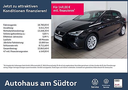 Seat Ibiza FR-Line 1.0 TSI | LED RFK ACC