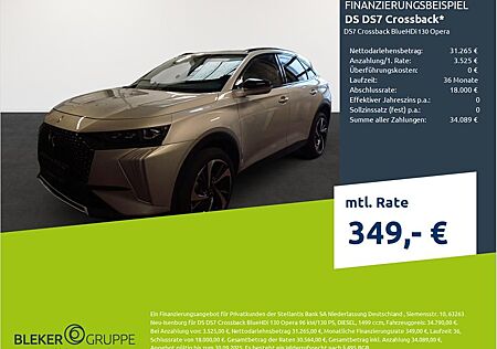 DS Automobiles DS7 Crossback BlueHDi 130 Opera