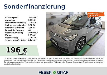 VW ID.3 Volkswagen Pro Life 107 kW 58 kWh ACC LED Navi