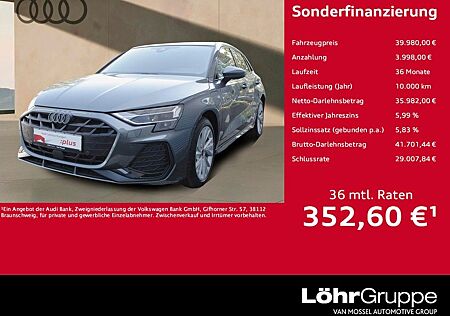 Audi A3 Sportback 40 TFSI e S line 18"|NAVI+VC|PANO|S