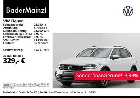 VW Tiguan Volkswagen 2.0 TDI DSG Life AHK Kamera Navi LED ACC