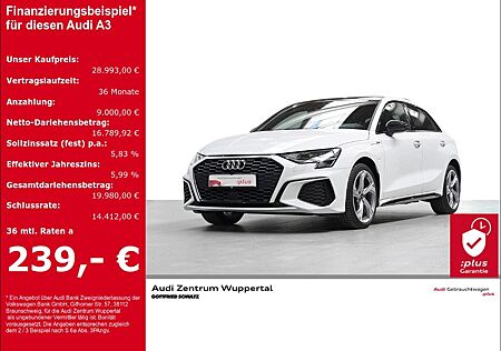 Audi A3 Sportback 40 TFSI E S-LINE PANO LEDER DAB PAR