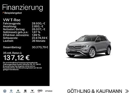 VW T-Roc Volkswagen 1.5 TSI DSG STYLE*LED*AHK*PDC*SHZ*NAVI*KLI