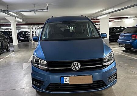 VW Caddy Volkswagen Maxi 130 PS Acapulco Blau (unfallfrei)