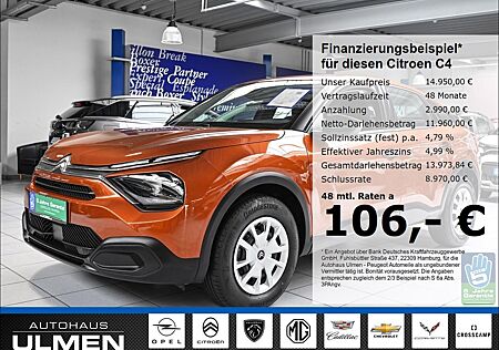 Citroën C4 Live 1.2 PureTech 100 EU6d Klimaanlage Tempom