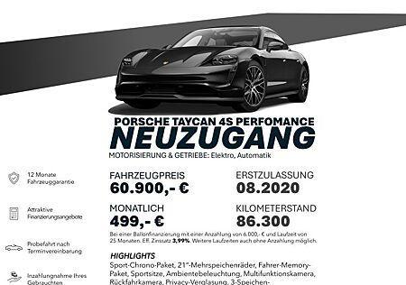 Porsche Taycan 4S MEMORY/AMBIENT/RÜCKF/MATRIX/BOSE