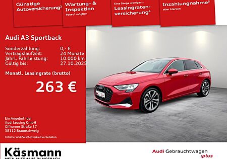 Audi A3 Sportback advanced 30TFSI S line HUD PANO KAM