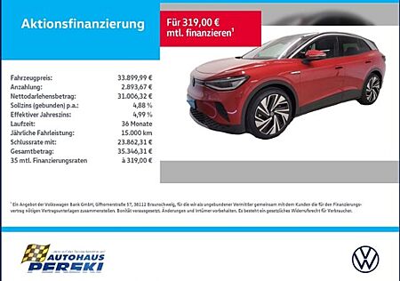 VW ID.4 Volkswagen Pro Performance 150kW KLIMA, NAVI, LED