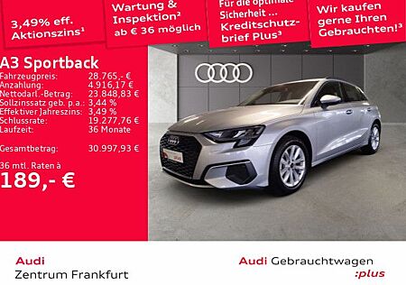 Audi A3 Sportback 35 TFSI S tronic Navi DAB VC Sitzhe