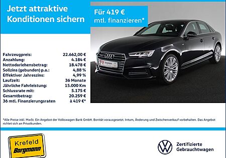 Audi A4 2.0 TFSI sport quattro MATRIX-LED B&O HUD SHZ