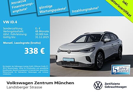 VW ID.4 Volkswagen Pure 125kW Wärmepumpe ACC CCS Navi Parkpilo