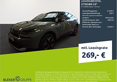 Citroën C4 ë- Elektromotor 156 Max