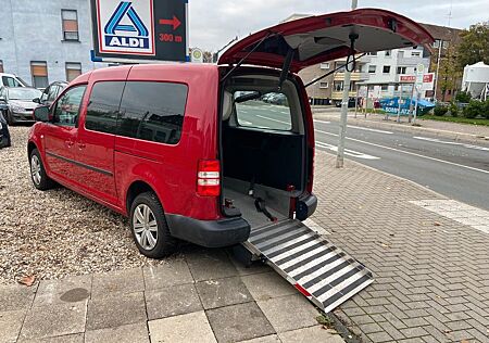 VW Caddy Volkswagen 1,6TDI DSG Maxi 5-Sitze BEHINTERTGERECHT