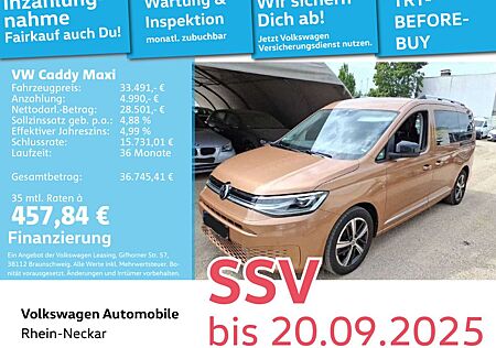 VW Caddy Volkswagen Maxi Style 2.0 TDI DSG 7-Sitzer Navi AHK P
