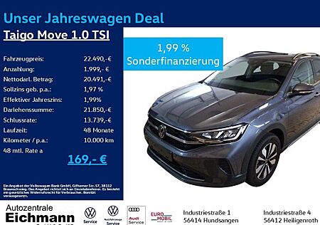VW Taigo Volkswagen Move 1.0 TSI+LED+NAVI+ACC+RFK+CLIMA+SHZ+PD