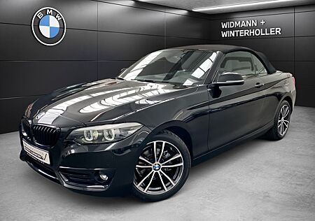 BMW 218i Cabrio Sport Line Leder Navi LED DAB PDC