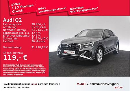 Audi Q2 30 TFSI S line StdHzg/AHK/Navi+/Matrix