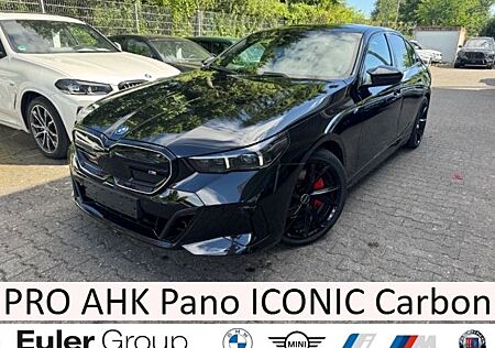 BMW i5 M60 PRO AHK Pano ICONIC Carbon B/W Memory Sit