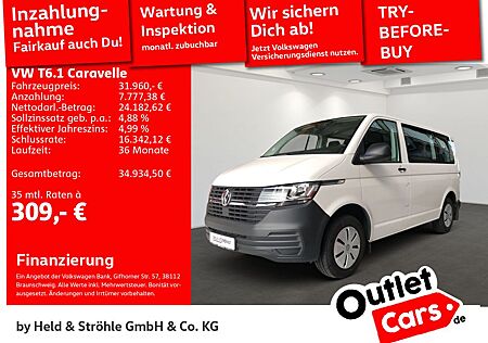 VW T6 Caravelle Volkswagen T6.1 Caravelle Trendline 2.0 TDI 9SITZE PDC